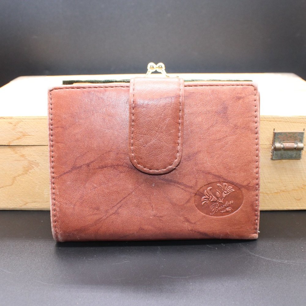 Buxton Heiress Double Cardex Brown Leather Wallet